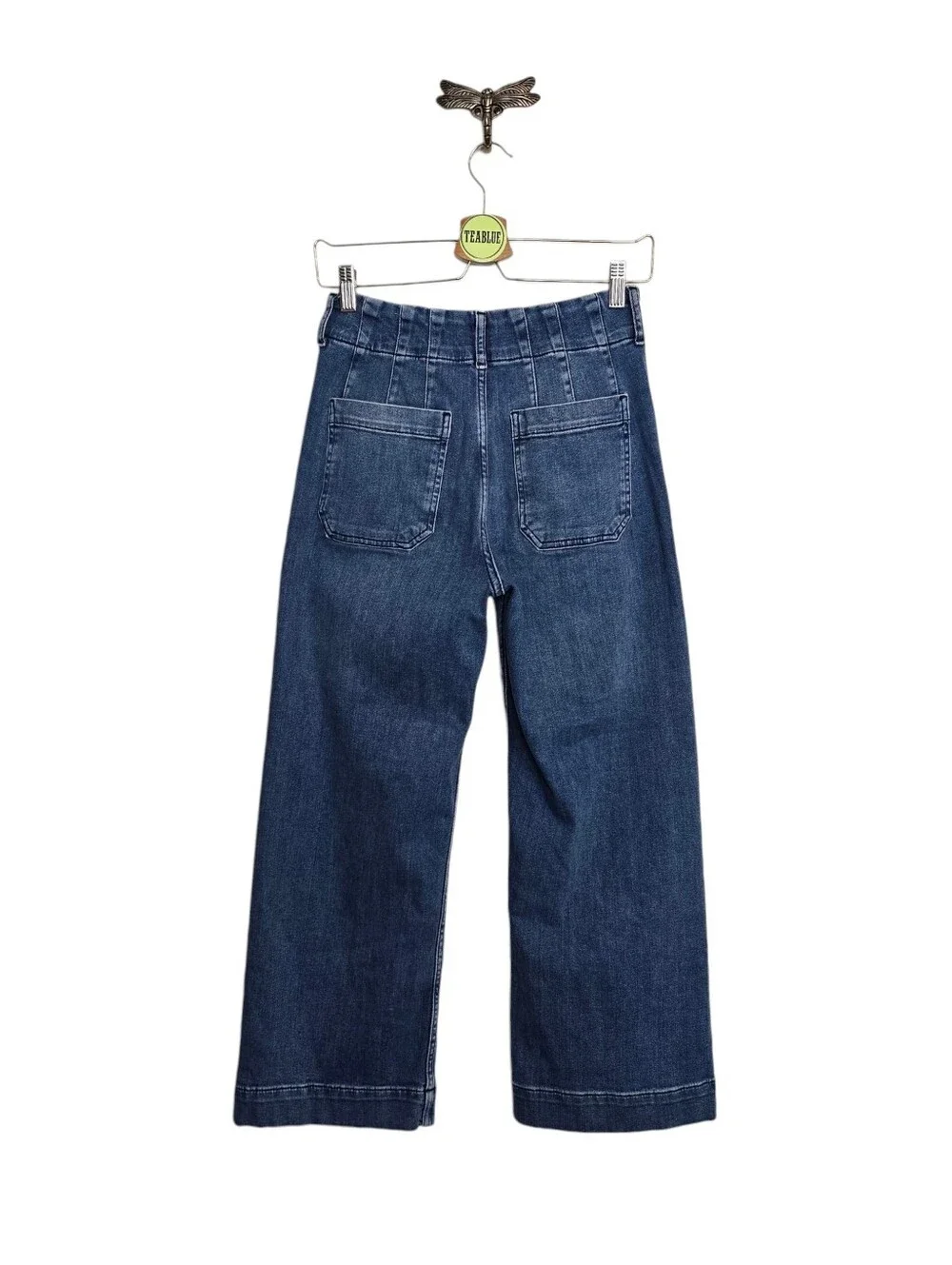 Maeve The Colette Crop High-Rise Wide-Leg Jean 26 Anthropologie Denim